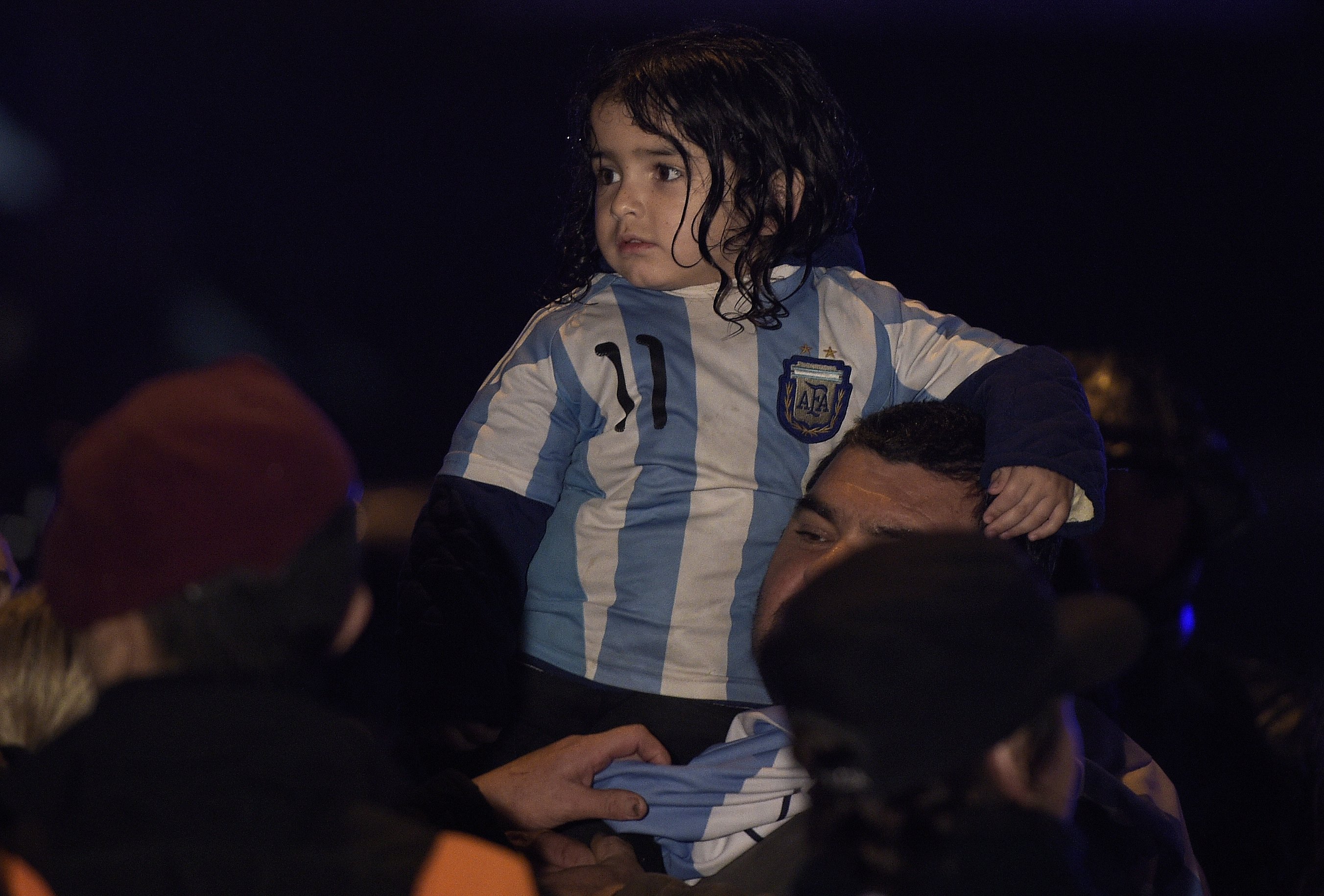 Así recibieron a Messi en Argentina