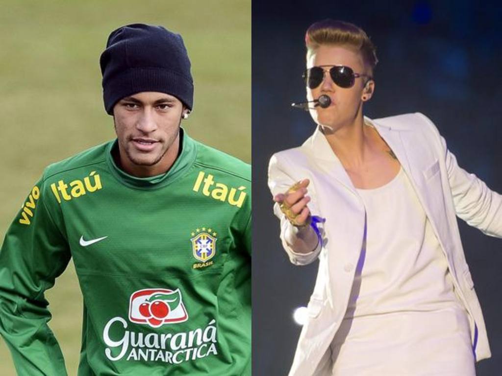 Neymar y Justin Bieber muestran juntos habilidades para dominar el balón (video)