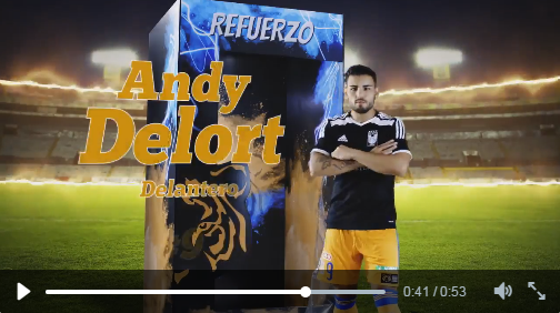 Checa el video de la presentación de Andy Delort