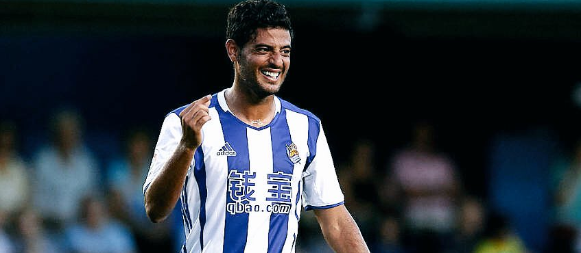 Carlos Vela volvió a marcar gol, la Real Sociedad goleó a Las Palmas