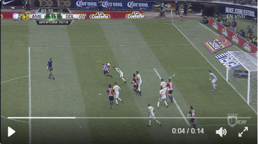 ¿Era fuera de lugar?, el gol del empate de Chivas ante América sería un error arbitral (video)