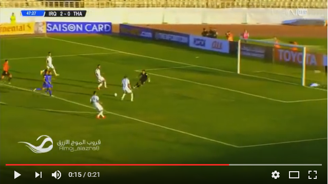 Solos frente al portero, cuatro jugadores de Iraq fallaron un gol insólito ante Tailandia (video)