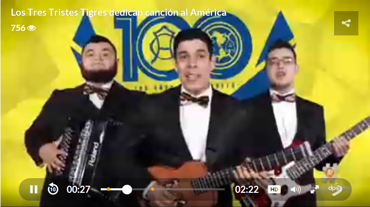 Los Tres Tristes Tigres le dedican canción al América (video)