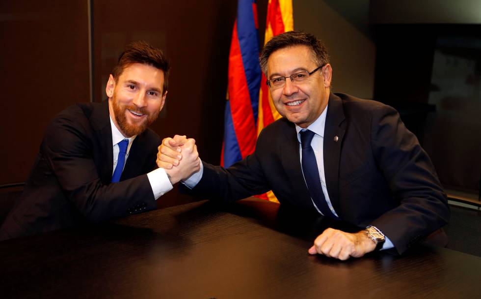 Bartomeu confirma que Messi seguirá en el FC Barcelona