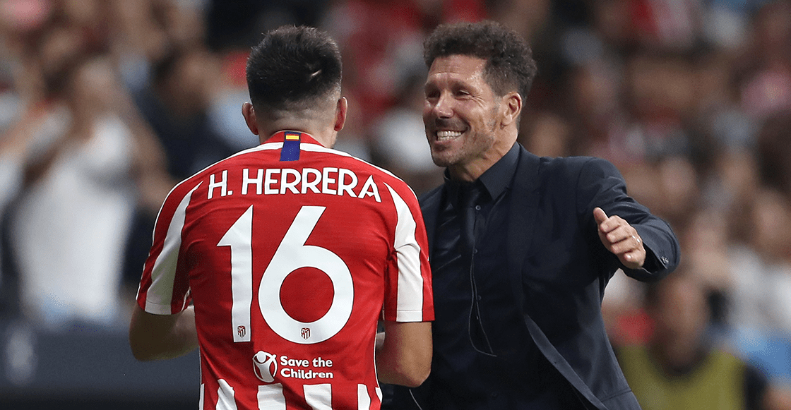 Diego Simeone elogia trabajo de Héctor Herrera con el Atlético de Madrid