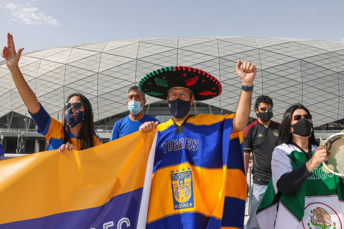 ‘Emociona que Tigres venga’: Aficionado mexicano en Qatar