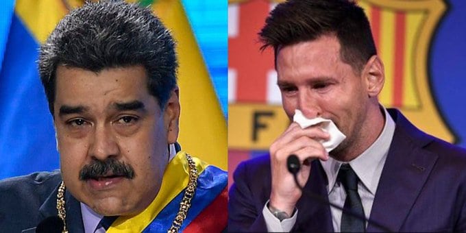 Nicolás Maduro lamentó que Messi saliera del Barcelona