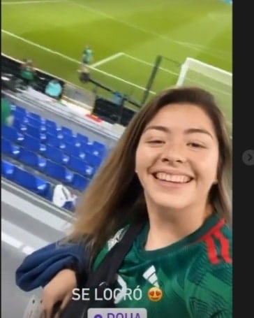 Jugadora del América se robó los reflectores en el estadio 974: la futbolista vivió de cerca el debut de México vs Polonia