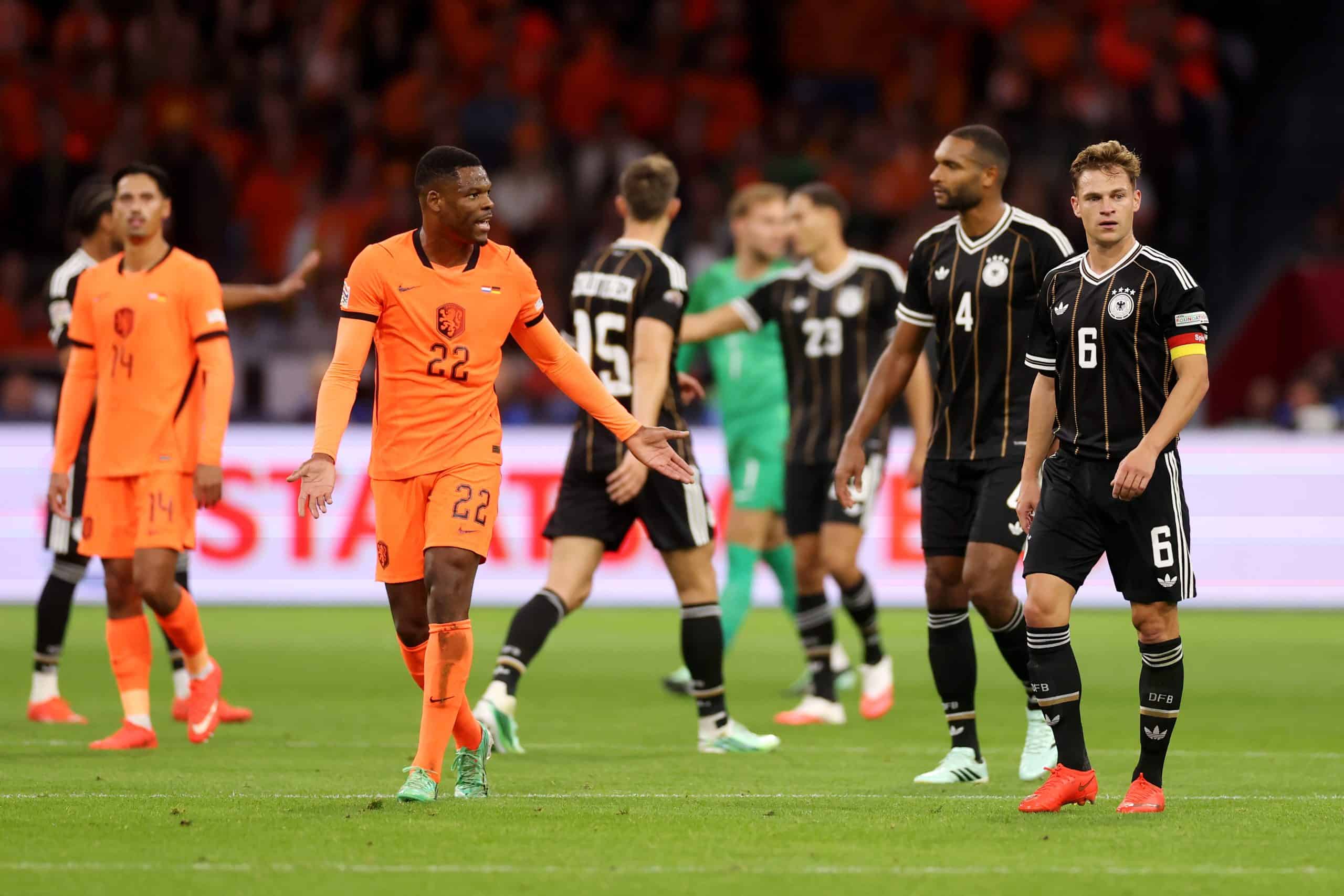 Dumfries carga contra Kimmich: “Es un futbolista de talla mundial, pero ya sabemos de qué va”
